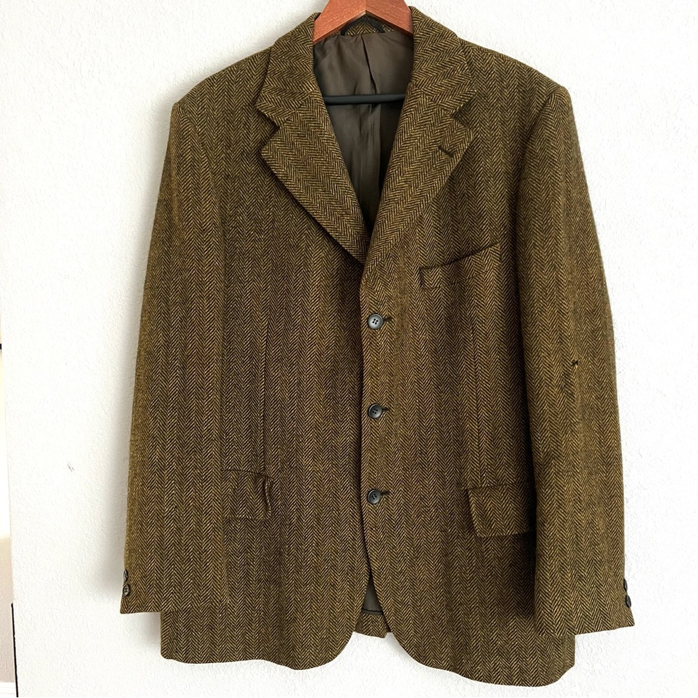 Magee Tailored Donegal Handwoven Cashmere Wool Mohair Sport Coat Jacket 42 R